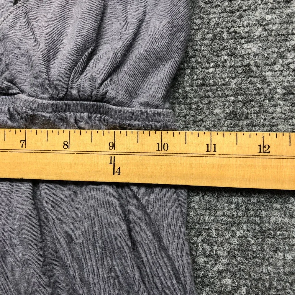 American Eagle Outfitters Gray Halter Babydoll Top T-Back Pockets Womens S/P
